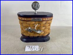 Rare New Longaberger 2013 Inaugural Basket red blue stripes 7F1