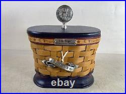 Rare New Longaberger 2013 Inaugural Basket red blue stripes 7F1