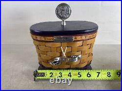 Rare New Longaberger 2013 Inaugural Basket red blue stripes 7F1