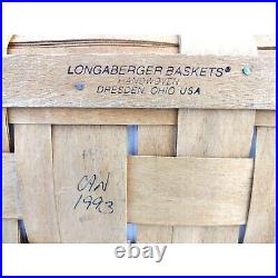 Rare Vintage 1993 Longaberger Sweetheart Getaway Basket Set with Liner & Protector