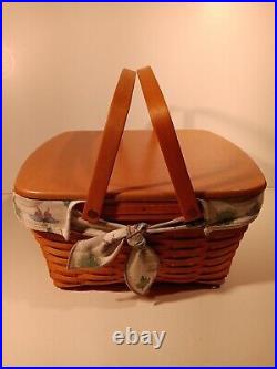 Retired Longaberger 2000 Hostess Homecoming Basket Combo with Lid