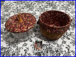 SET OF 4 LONGABERGER PUMPKIN BASKET SETS Liners Protectors