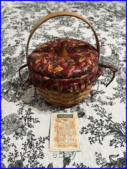 SET OF 4 LONGABERGER PUMPKIN BASKET SETS Liners Protectors