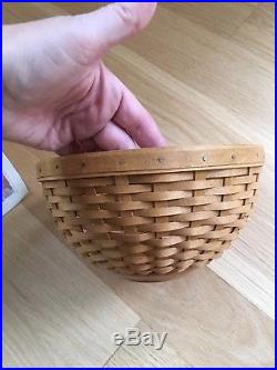 Set Longaberger Basket Bowls Stacking Plastic Protectors Liners Lids 7 9 11