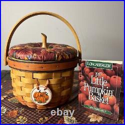 Set Of 4 Longaberger Pumpkin Basket Sets EUC
