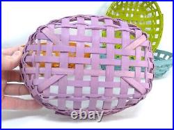 Set of 4 Longaberger 2016 Single Serve Baskets 4 Different Colors