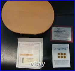 Set of 5 Longaberger Collectors Club Harmony Baskets with Lids #'s 1,2,3,4,5