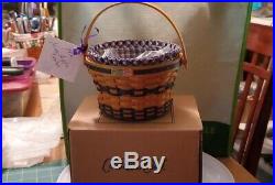 Set of 7 longaberger collectors club miniature baskets