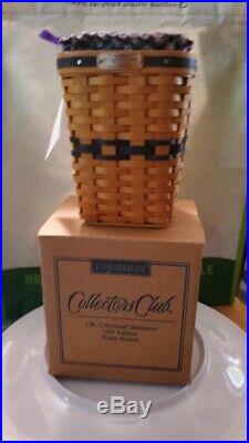 Set of 7 longaberger collectors club miniature baskets