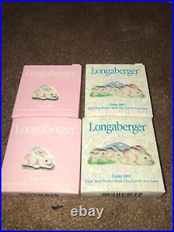 Set of Longaberger Easter Baskets Editions from 1996, 1999, 2001