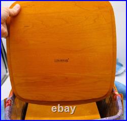 Signed Bonnie Longaberger Large Picnic Basket with Lid, Liner, Divider & Protector