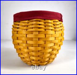 Signed By 7 Family Longaberger Strawberry Basket Large Red Liner Charm 05 4pc Signed By 7 Family Longaberger Strawberry Basket Large Red Liner Charm 05 4pc