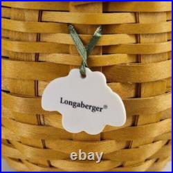 Signed By 7 Family Longaberger Strawberry Basket Large Red Liner Charm 05 4pc Signed By 7 Family Longaberger Strawberry Basket Large Red Liner Charm 05 4pc