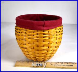 Signed By 7 Family Longaberger Strawberry Basket Large Red Liner Charm 05 4pc Signed By 7 Family Longaberger Strawberry Basket Large Red Liner Charm 05 4pc