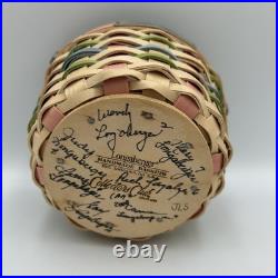 Signed Longaberger Collectors Club 2006 Little Cupcake Basket