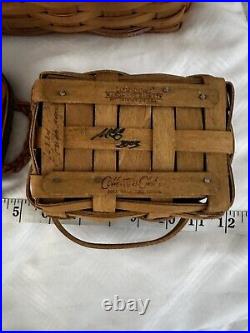 Three Longaberger Collection club Baskets 1998, 2002, 2003. All With Protectors