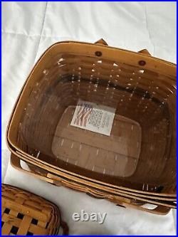 Three Longaberger Collection club Baskets 1998, 2002, 2003. All With Protectors