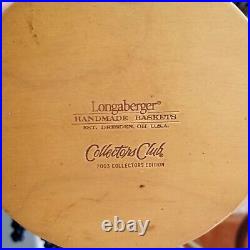 Unique Lot VTG Longaberger Vase Basket & Hexagon Shelf Wrought Iron Plant Stand