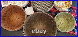 Update! Longaberger Keeping Baskets Set of 4 (3)withfabric liners. Lost is found