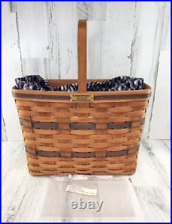 VERY RARE Longaberger J. W. Collection 1987 Edition Bread & Milk Basket and Liner
