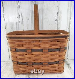 VERY RARE Longaberger J. W. Collection 1987 Edition Bread & Milk Basket and Liner