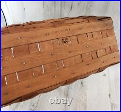 VERY RARE Longaberger J. W. Collection 1987 Edition Bread & Milk Basket and Liner