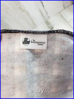 VERY RARE Longaberger J. W. Collection 1987 Edition Bread & Milk Basket and Liner