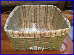 Very Rare Longaberger Square Laundry Basket Set- Brand New