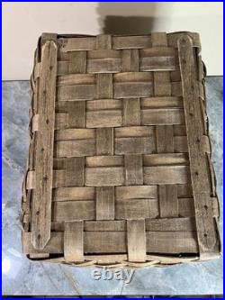 Vintage 1980 Longaberger Family Picnic Basket Large With Serving Tray 17x14x11