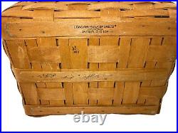 Vintage 1994 Longaberger X Large Picnic Basket with Riser HTF Vintage 1994 Longaberger X Large Picnic Basket with Riser HTF