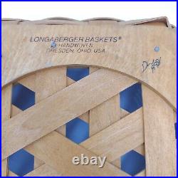 Vintage 1995 Set of 4 Longaberger Generations Handwoven Basket with Wood Lids