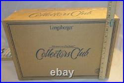 Vintage Longaberger 1998 Collector Club 25th Anniversary Magazine Basket withBox