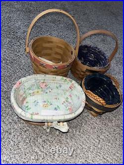 Vintage Longaberger Collectors Club Mini Baskets Lot Of 4