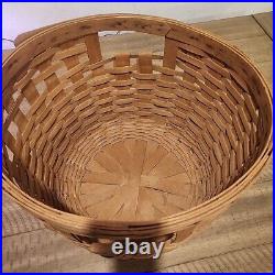 Vintage Longaberger Corn Basket Large Round Basket Hostess Gift 11.5 Tall