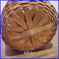 Vintage Longaberger Corn Basket Large Round Basket Hostess Gift 11.5 Tall