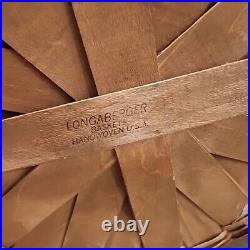 Vintage Longaberger Corn Basket Large Round Basket Hostess Gift 11.5 Tall