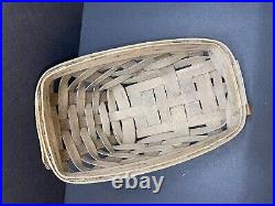 Vintage Longaberger Grandad's Sleigh Basket 1982 Christmas, Red Brass Tag