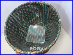 Vintage Longaberger Large Christmas Basket Lid 1994 54around 17x12 Vintage Longaberger Large Christmas Basket Lid 1994 54around 17x12