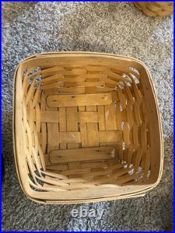 Vintage Longaberger lot of 10 Assorted Baskets Signed 1990s And Up Vintage Longaberger lot of 10 Assorted Baskets Signed 1990s And Up