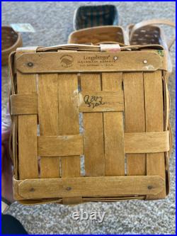 Vintage Longaberger lot of 10 Assorted Baskets Signed 1990s And Up Vintage Longaberger lot of 10 Assorted Baskets Signed 1990s And Up