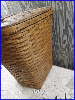 Vintage Retired Longaberger Laundry Hamper 22x17x17 Beautifully Aged 1986
