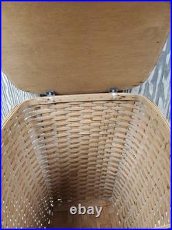 Vintage Retired Longaberger Laundry Hamper 22x17x17 Beautifully Aged 1986
