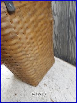 Vintage Retired Longaberger Laundry Hamper 22x17x17 Beautifully Aged 1986