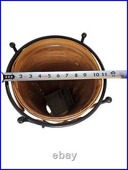 Vontage Longaberger Wrought Iron Originals Umbrella Stand Basket & Liner1998