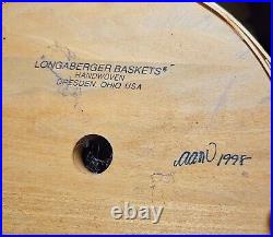 Vontage Longaberger Wrought Iron Originals Umbrella Stand Basket & Liner1998