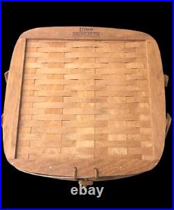 Vtg Longaberger Crisco American Pie Celebration Basket W Stand & Liner Rare