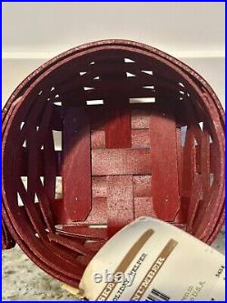 WOW! Longaberger 2013 Holiday Helper Basket Set withWoodcrafts 3D Tree Lid NWT