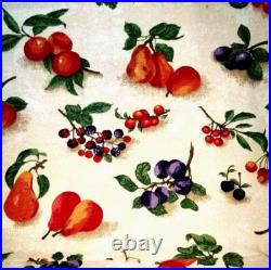 XL 1999 Longaberger Homecoming Picnic Basket Combo Lid Fruit Medley Liner Lid